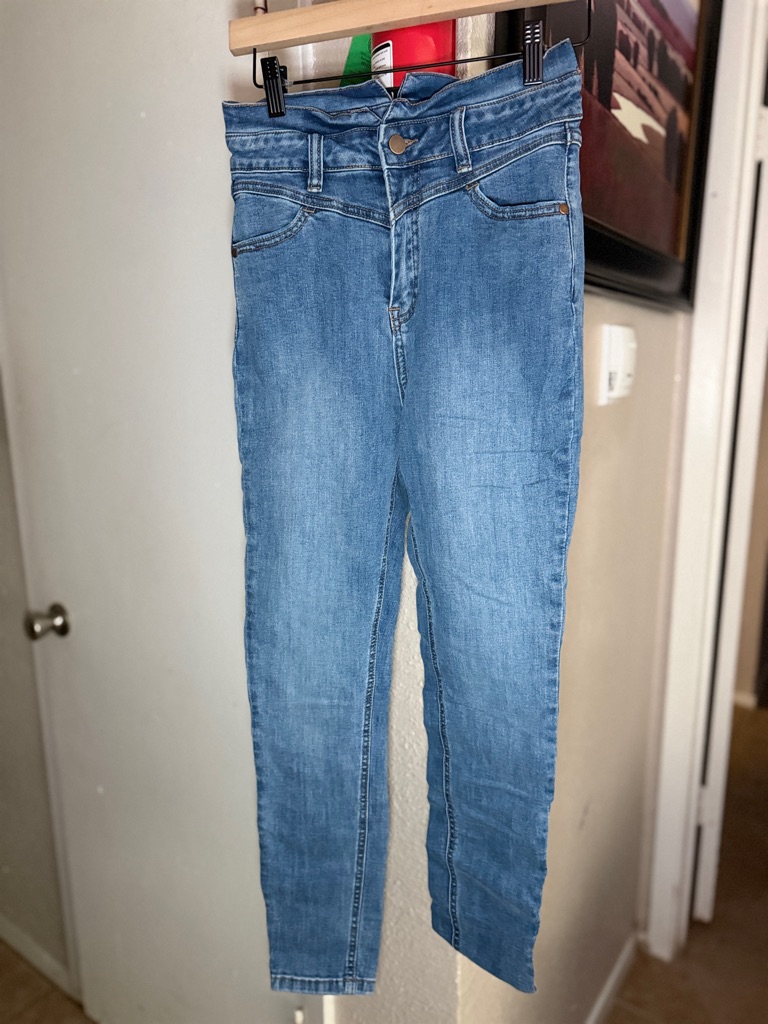 Fashion Nova Light Blue High-Rise Skinny Jeans